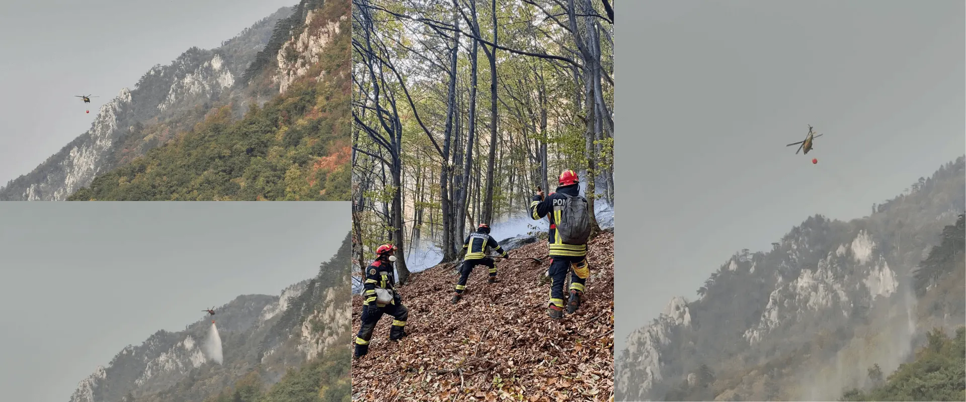 Domogled–Valea Cernei: intervenție în desfășurare, peste 140 de forțe ieri