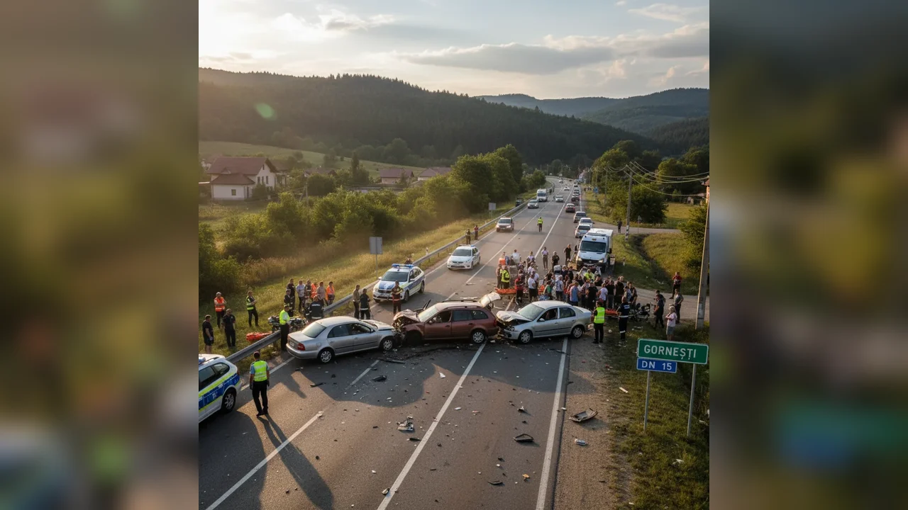 Accident pe DN 13/E60 în Mureș: trei persoane din Târgu Neamț au murit