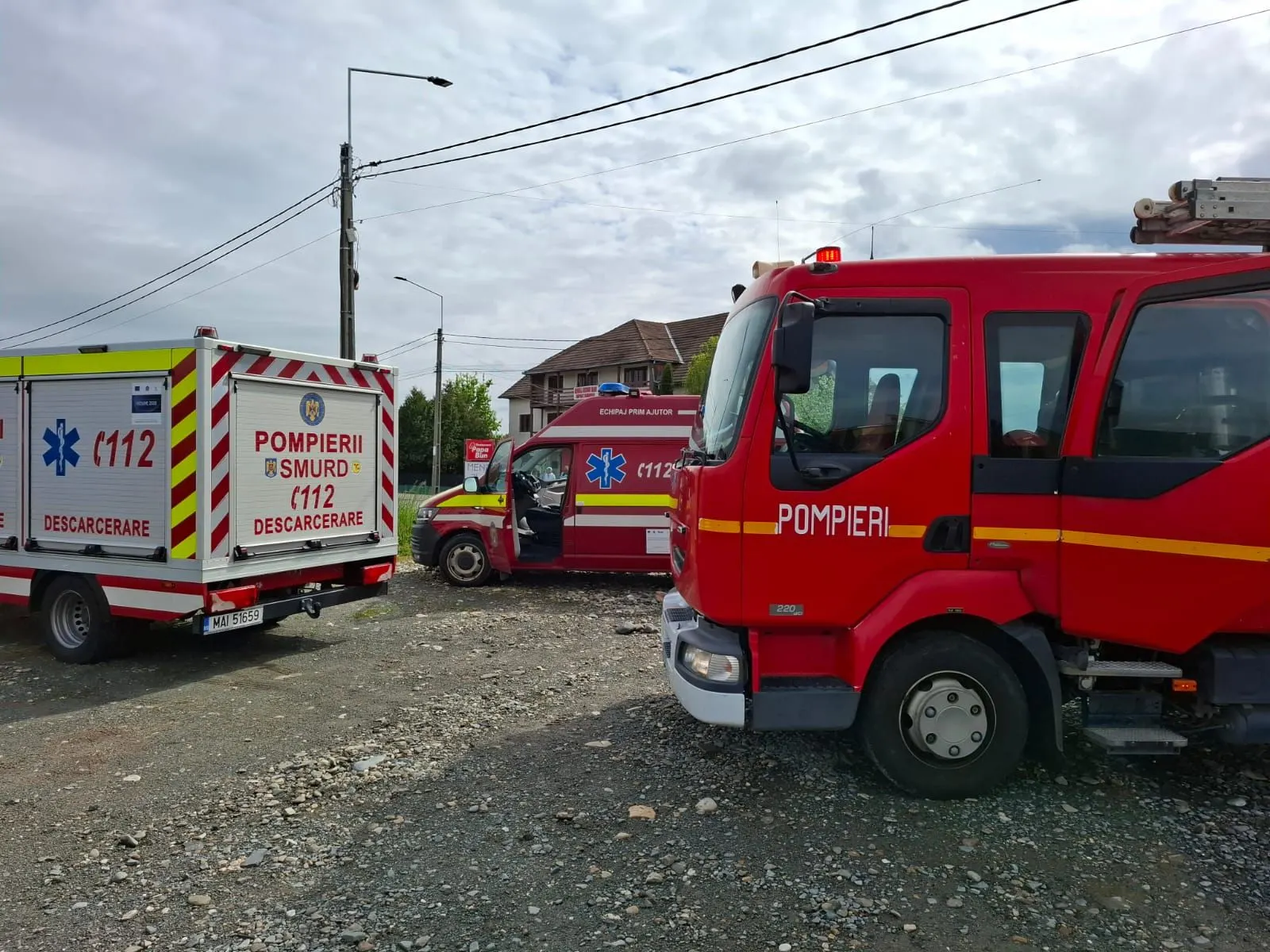 Accident DN 22B lângă Galați: trei mașini, doi șoferi la spital