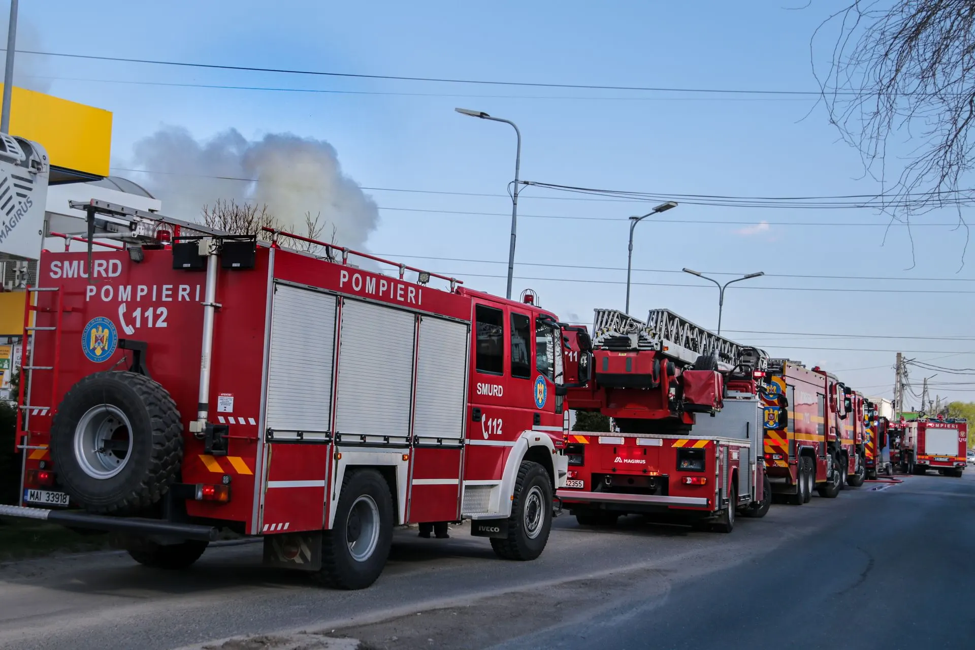 RO-ALERT în Sectorul 1, după un incendiu de hală pe strada Marginei