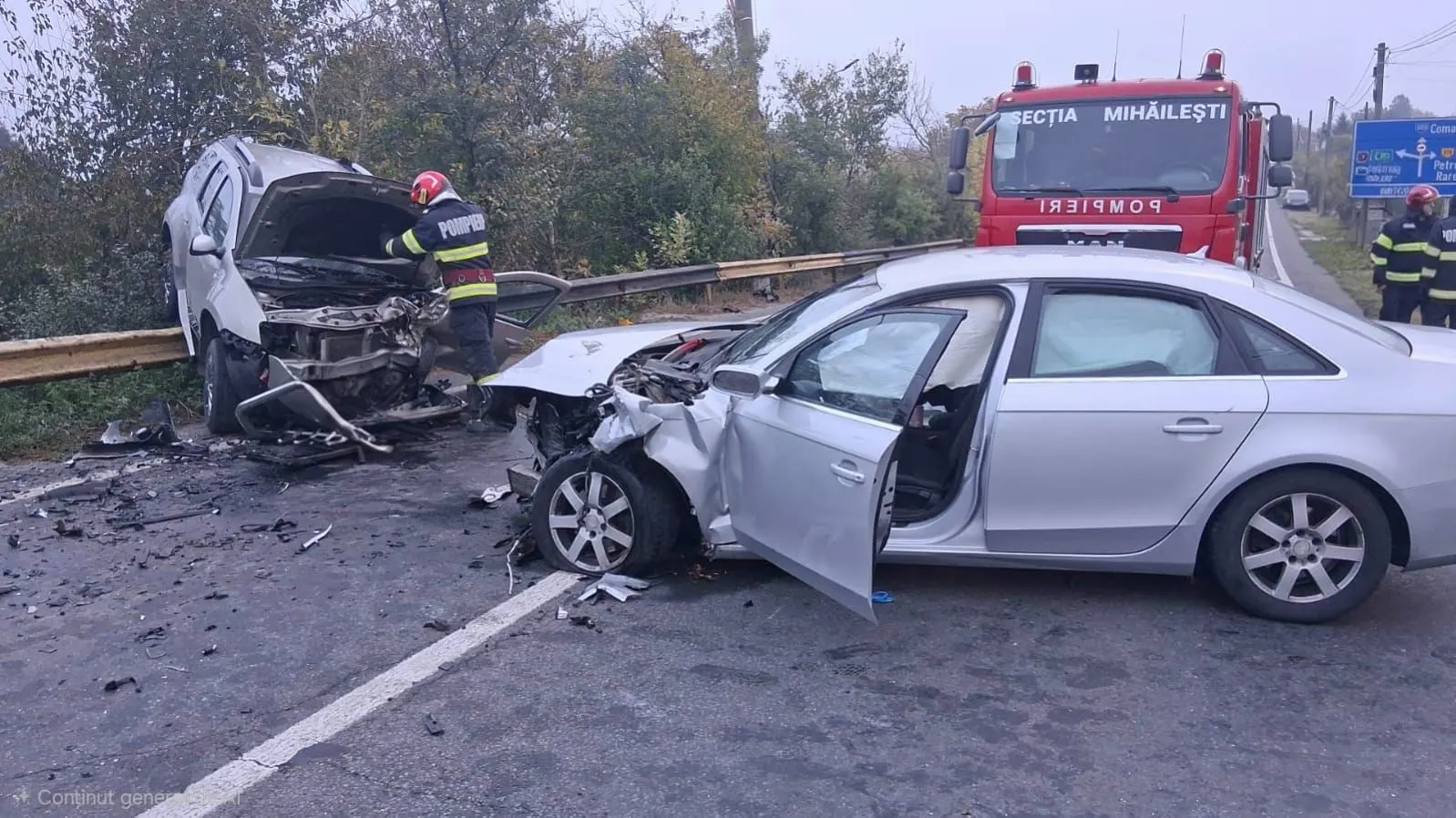 Accident feroviar în Giurgiu: șofer de 37 de ani, extras și dus la spital