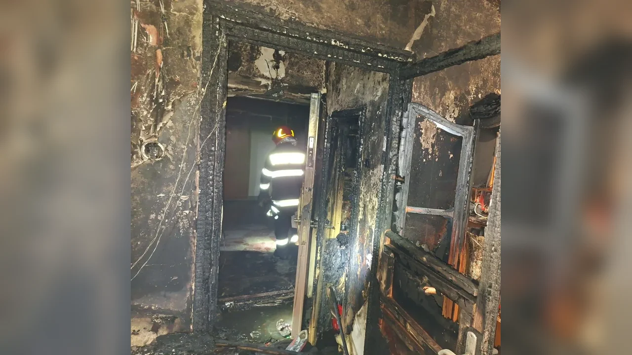 Incendiu pe Averescu, Oradea: un bărbat a murit în apartament
